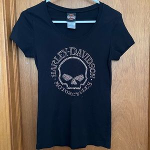 Black Vintage Harley Davidson t-shirt Size M